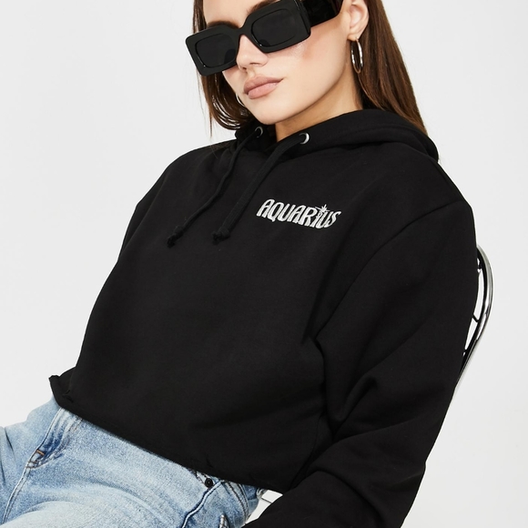 Aquarius Zodiac Sign Graphic Hoodie + Accessories - Picture 3 of 16